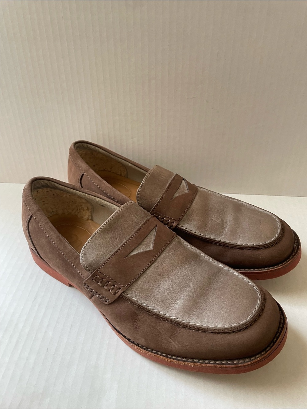 Men’s UGG Barren Leather Penny Loafers Slip On Casual Dress Shoes Size 10